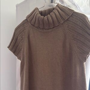 Calvin Klein Brown Cowl Turtleneck Sweater